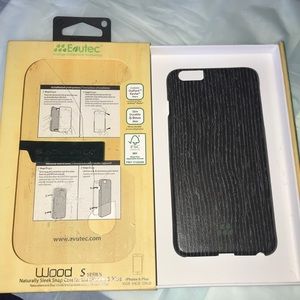 IPhone 6 Plus Case Black Apricot Wood Case New